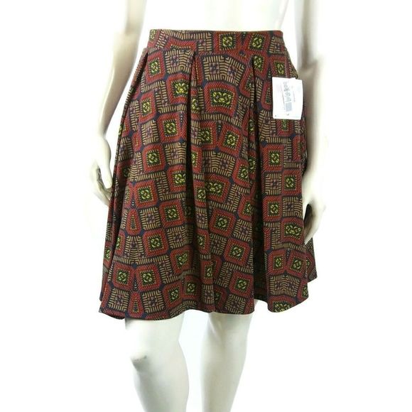 Womens Small Lularoe Madison Pleated Skirt - Picture 2 of 6